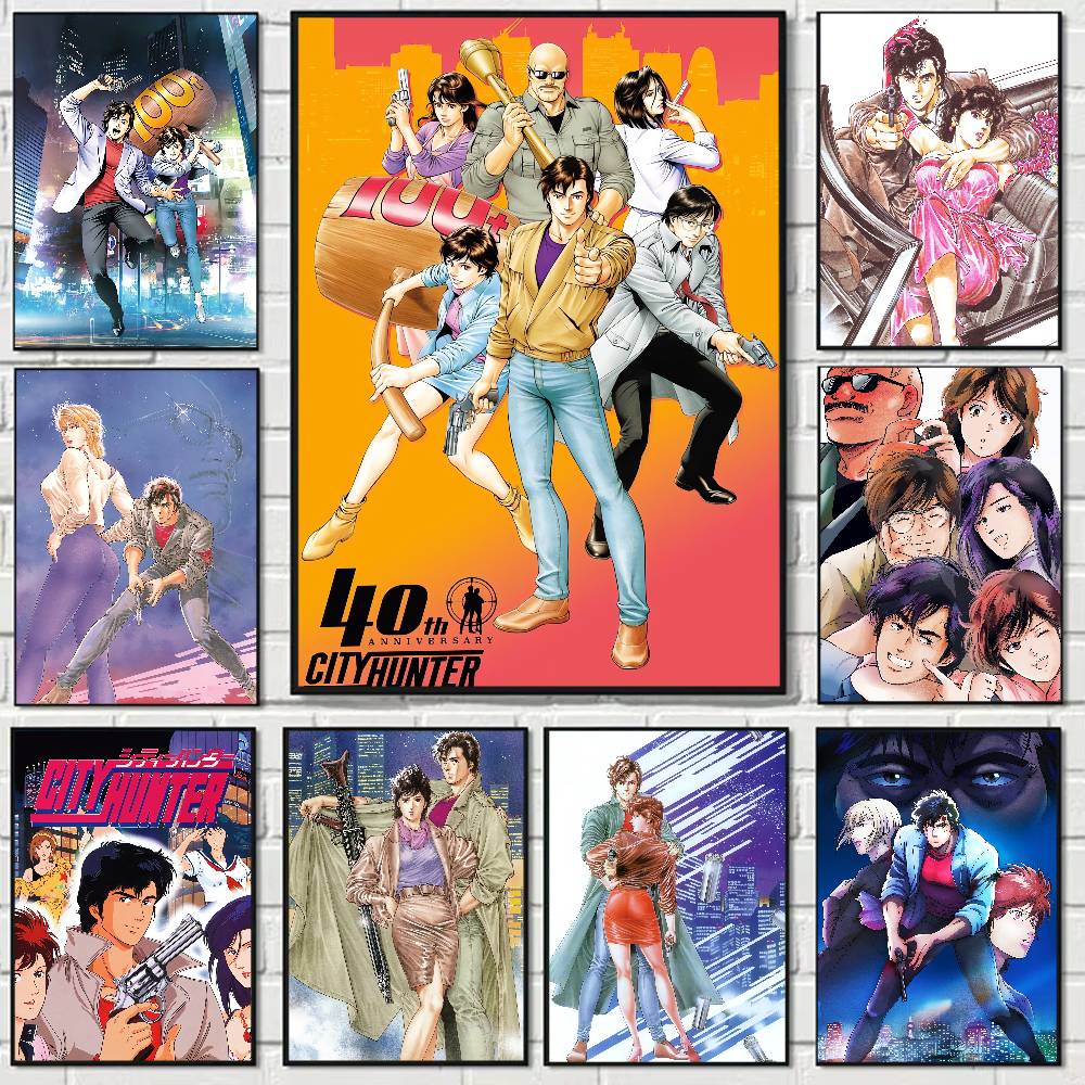 Home Bar And Theater - Anime City Hunter Anime Poster Wall