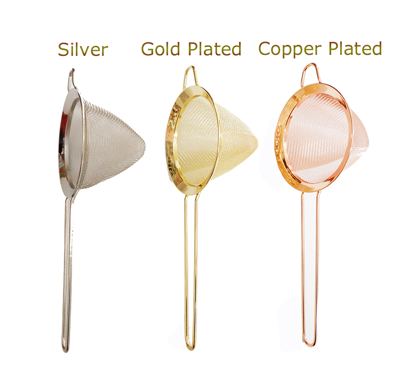 Bitters Bottle Set - Cocktail Bar Strainer Fine Mesh Stainless