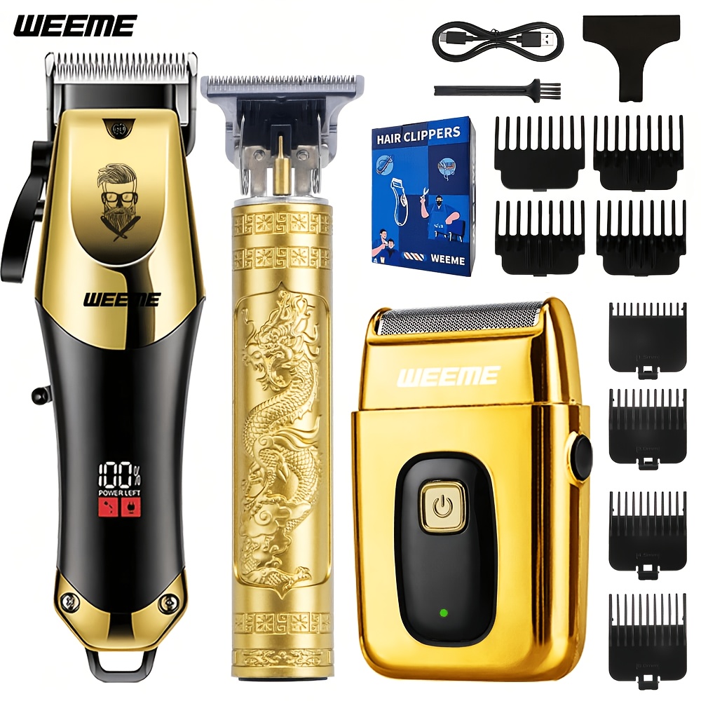 Home Barber - 3pcs Men's Electric Hair Clipper Set