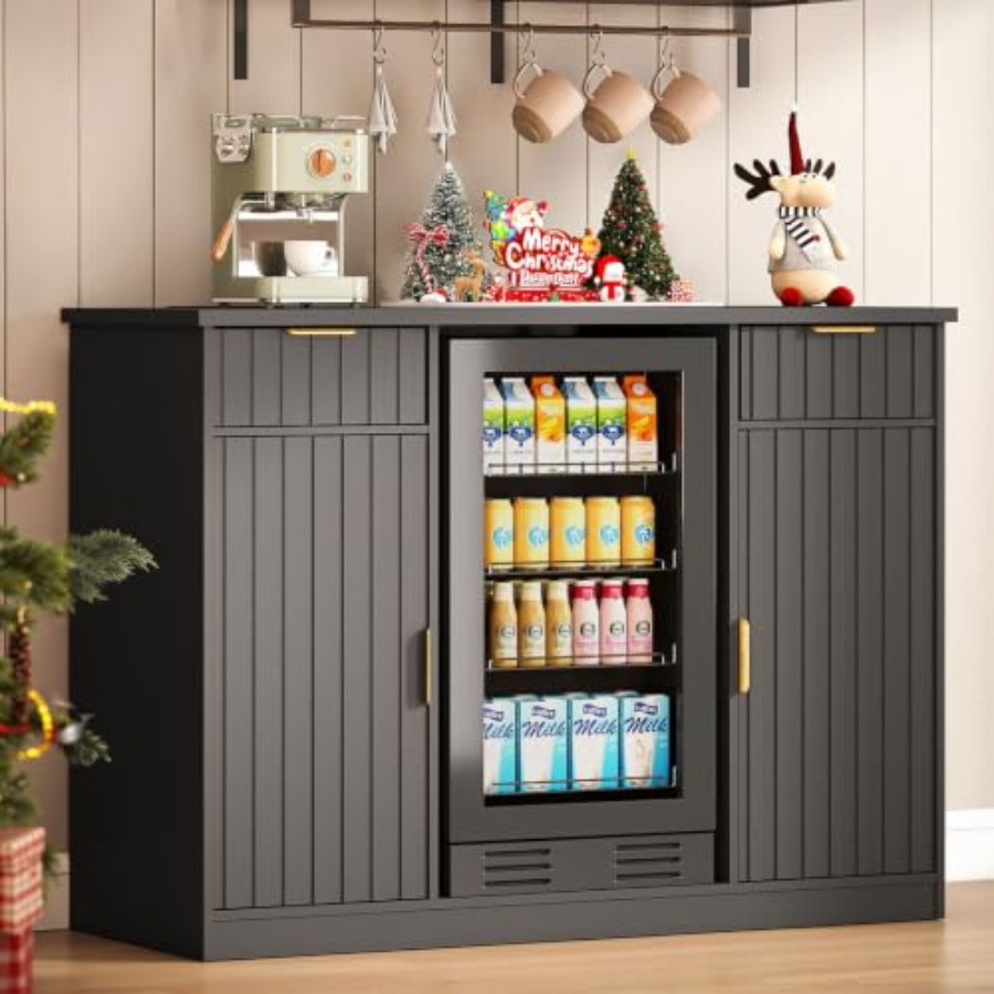 Home Bar And Fridge - 53 Coffee Bar Cabinet with Mini