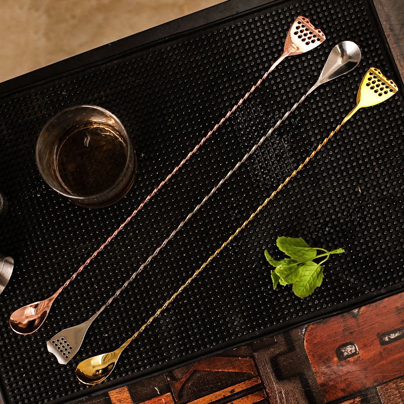 Bitters Bottle Set - 30cm/40cm Stainless Steel Bar Spoon With