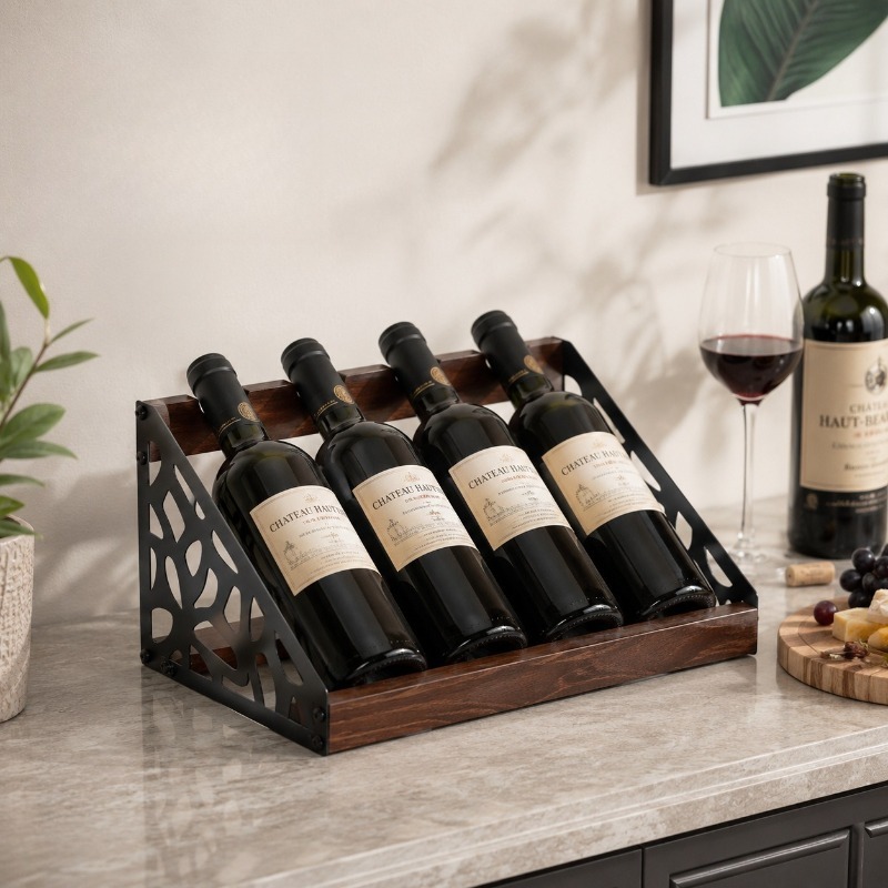 Home Bar Wooden Wine Rack Wine - Home Bar Stand ulasan dan harga