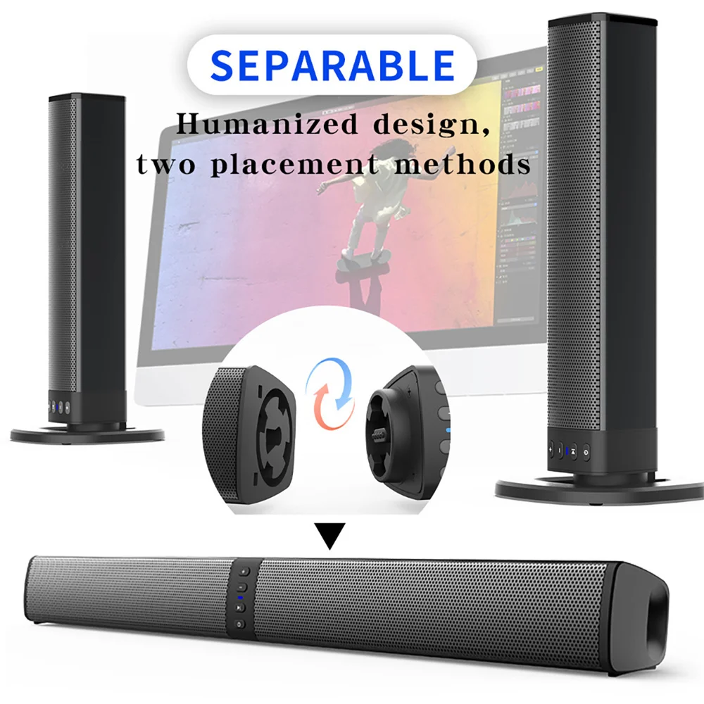 Wireless Bluetooth TV Sound Ba - Home Bar And Theater ulasan dan harga