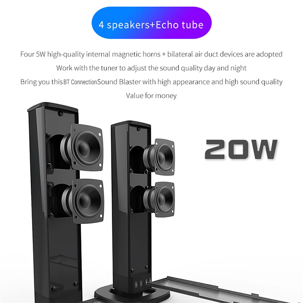 Wireless Bluetooth TV Sound Ba - Home Bar And Theater ulasan dan harga