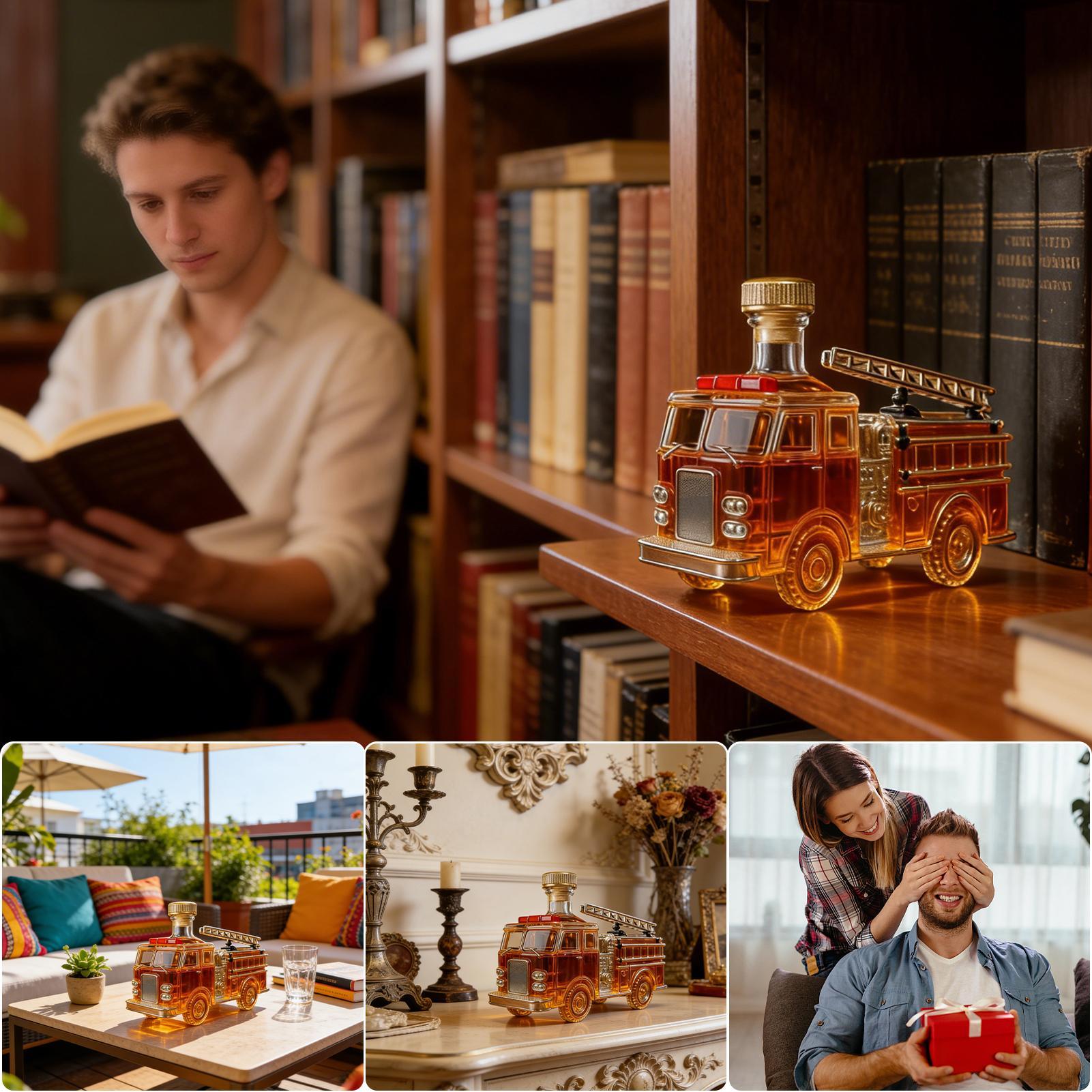 Liquor Bottle 300ml Fire Truck - Home Bar And Cabinet ulasan dan harga