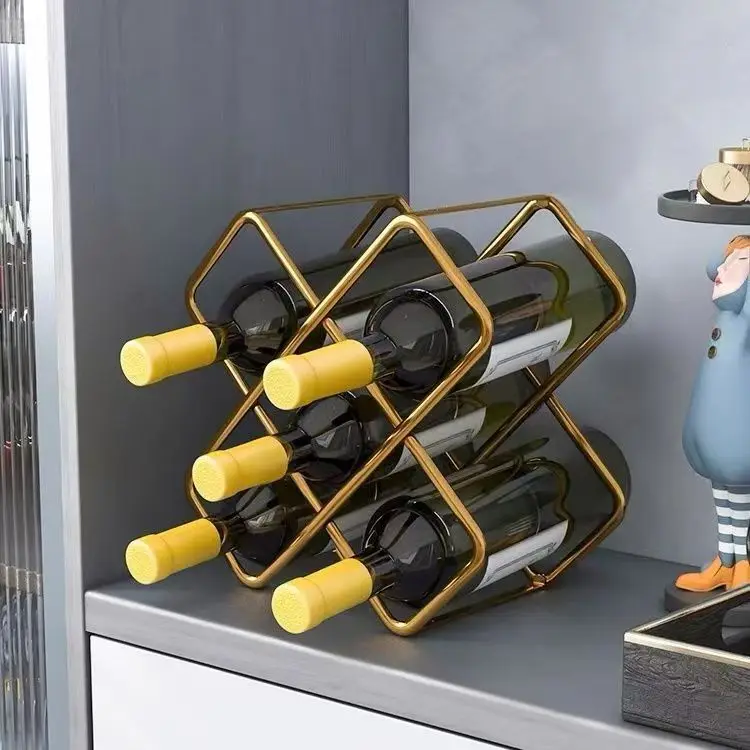 5 Grid Iron Metal Wine Rack Re - Home Bar And Cabinet ulasan dan harga