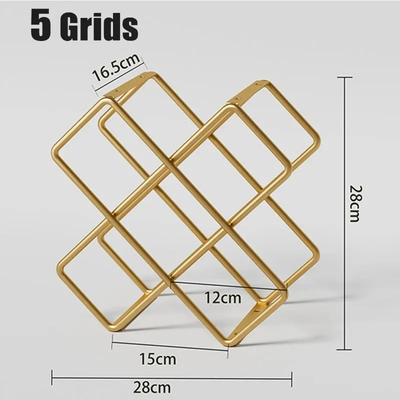 5 Grid Iron Metal Wine Rack Re - Home Bar And Cabinet ulasan dan harga