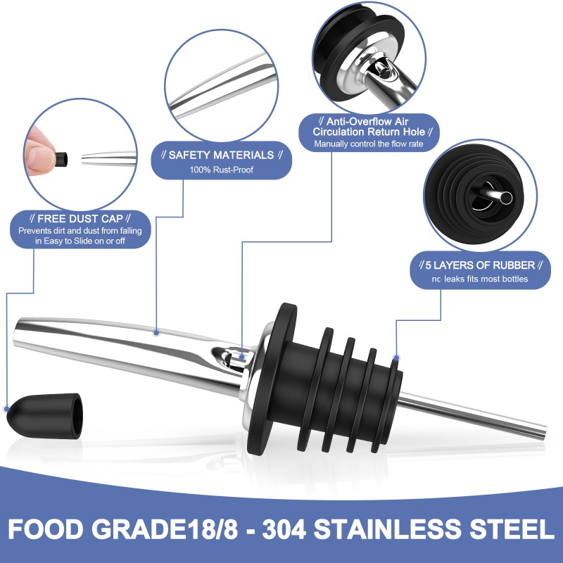 Stainless Steel Wine Bottle St - Bitters Bottle Set ulasan dan harga