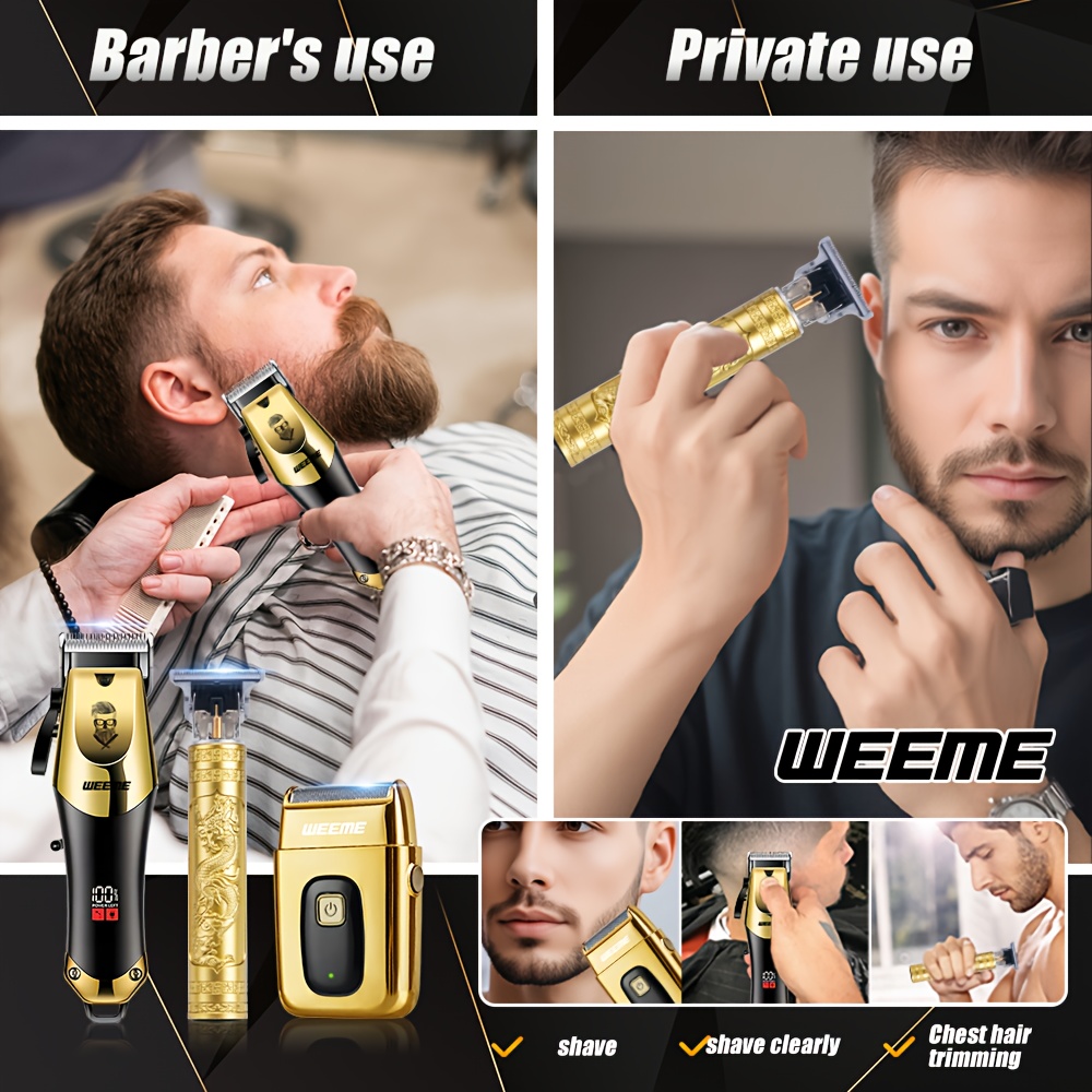 3pcs Men's Electric Hair Clipp - Home Barber ulasan dan harga