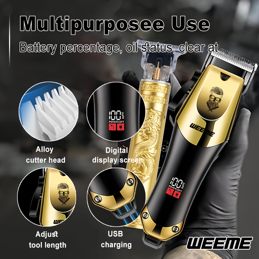 3pcs Men's Electric Hair Clipp - Home Barber ulasan dan harga