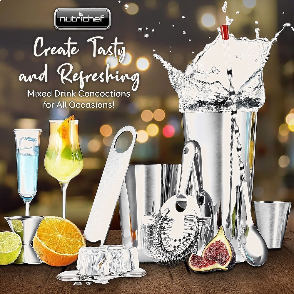 15-Piece Stainless Steel Cockt - Cocktail Recipe Book ulasan dan harga