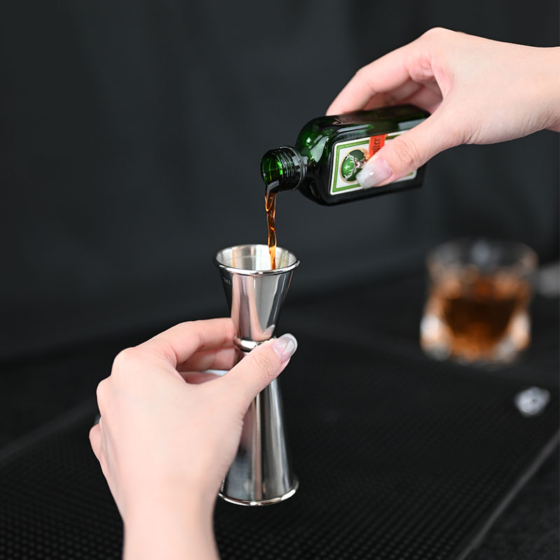 Stainless Steel Double Jigger  - Bitters Bottle Set ulasan dan harga