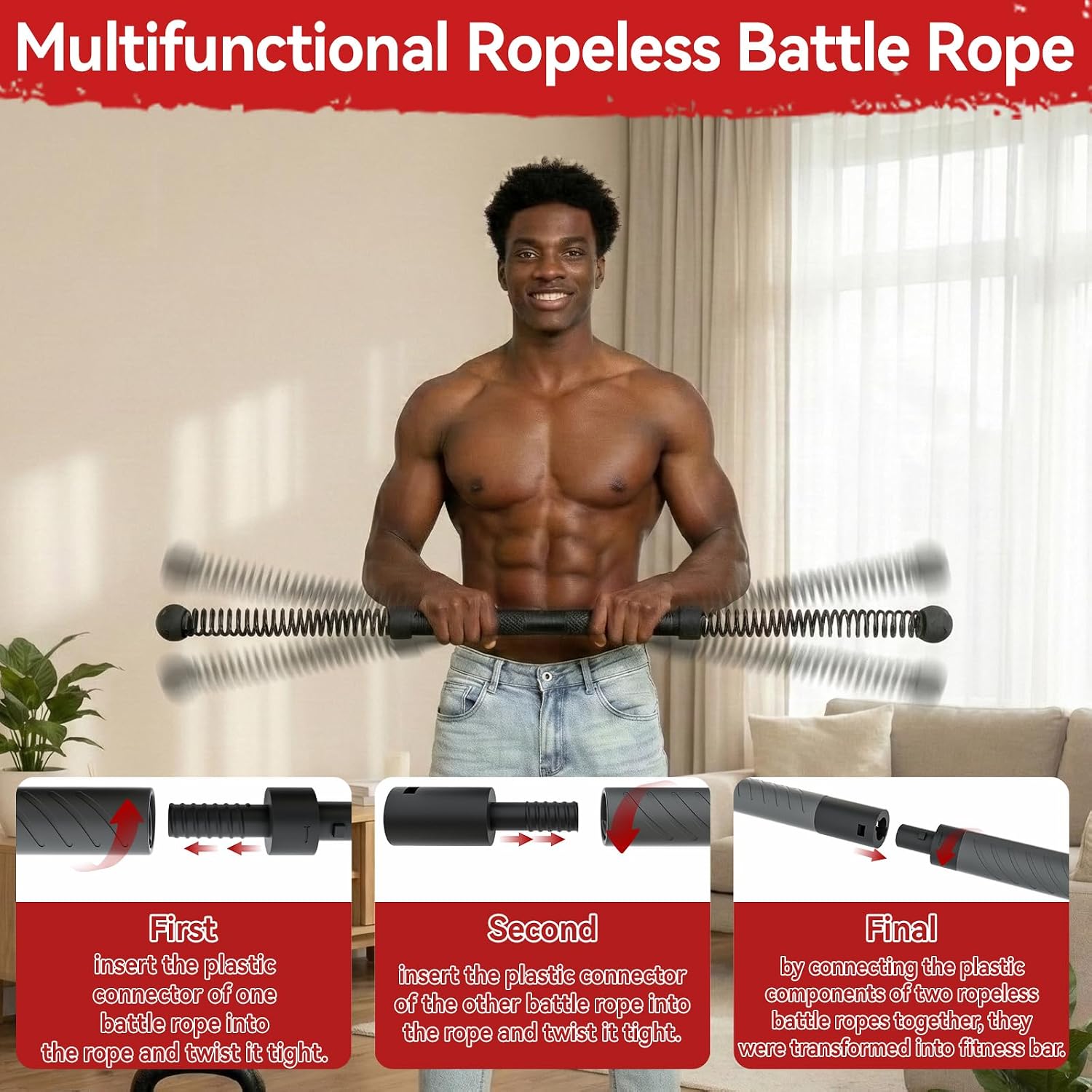 2-in-1 Upgraded Cordless Battl - Home Bar And Gym ulasan dan harga