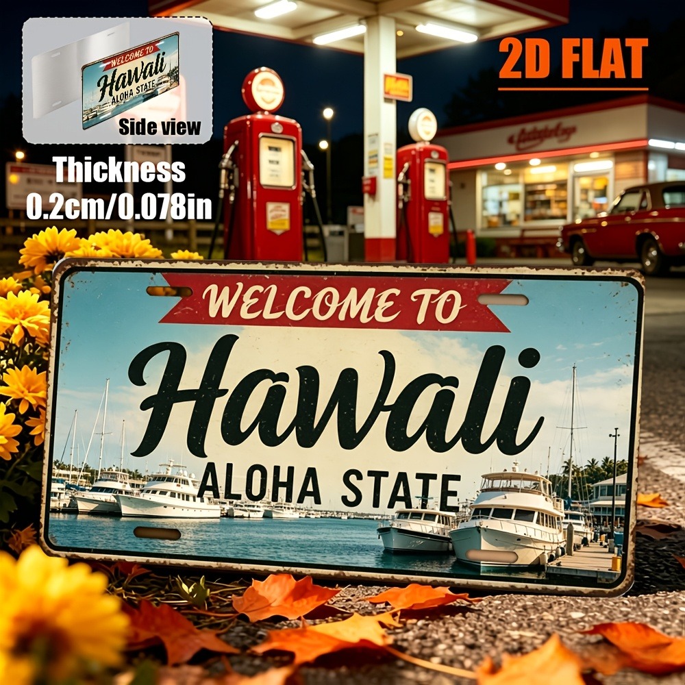 Customizable 1pc 2D Flat Hawai - Home Bar Signs ulasan dan harga