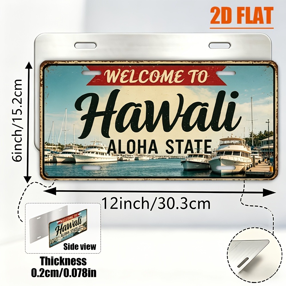 Customizable 1pc 2D Flat Hawai - Home Bar Signs ulasan dan harga