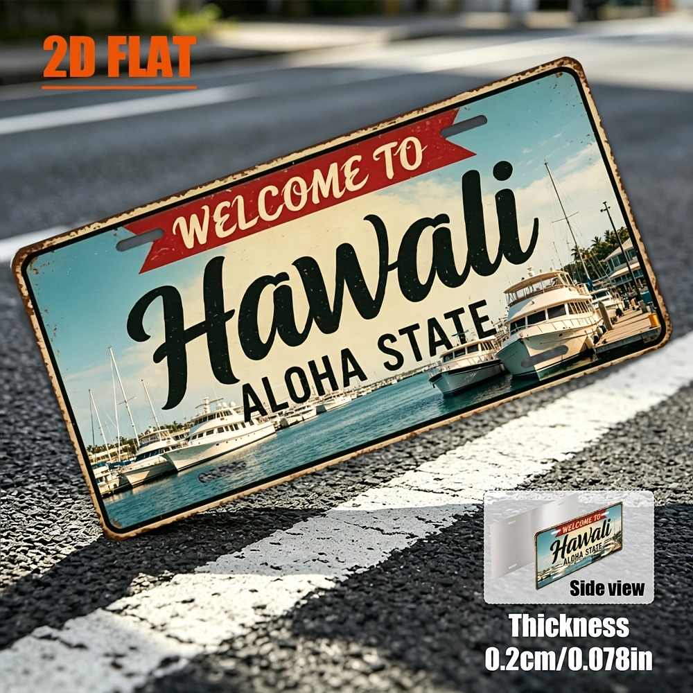 Customizable 1pc 2D Flat Hawai - Home Bar Signs ulasan dan harga