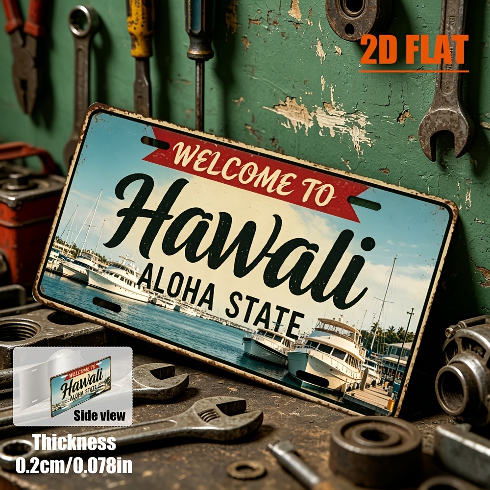 Customizable 1pc 2D Flat Hawai - Home Bar Signs ulasan dan harga