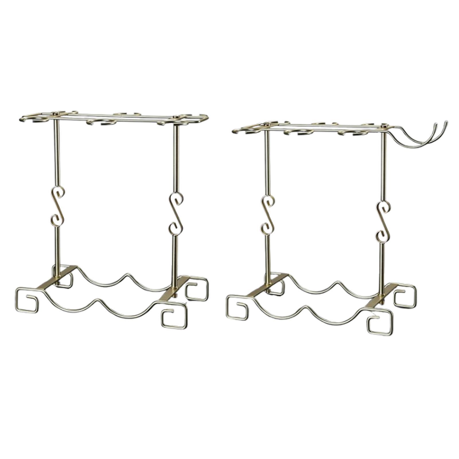 Tabletop Goblet Holder Iron Wi - Home Bar Stand ulasan dan harga