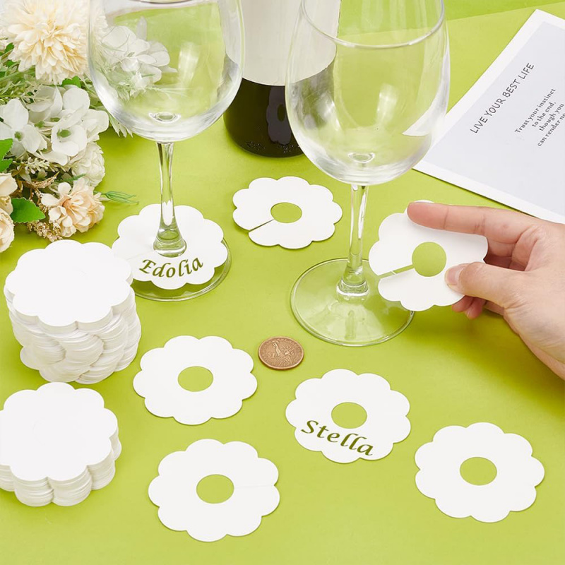 50pcs  Wine Glass Display Card - Cocktail Recipe Book ulasan dan harga