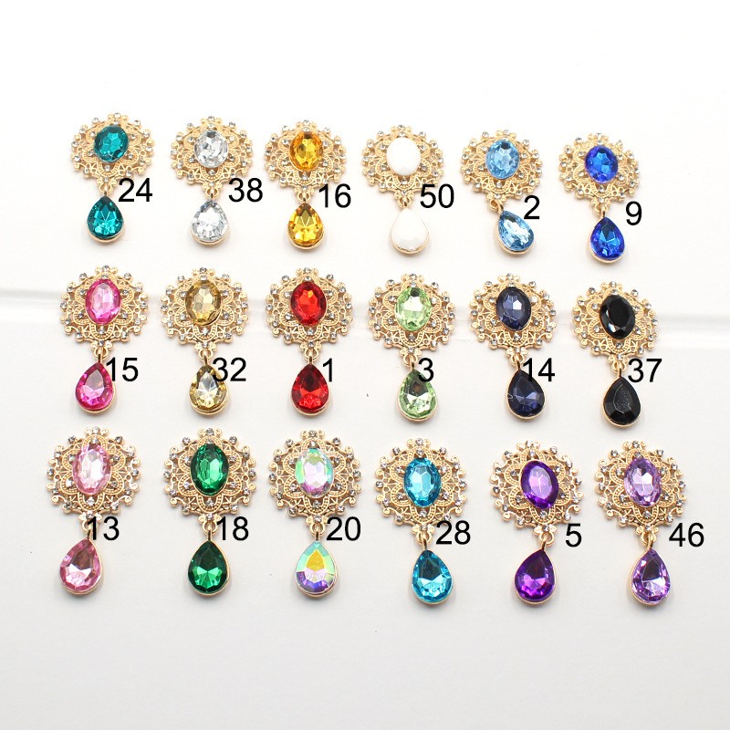 Shiny 25 * 45MM 10Pcs Crystal  - Cocktail Recipe Book ulasan dan harga